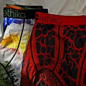 Mens Size Small 2 Pack Gently Worn Ethika Underwear - Like New -